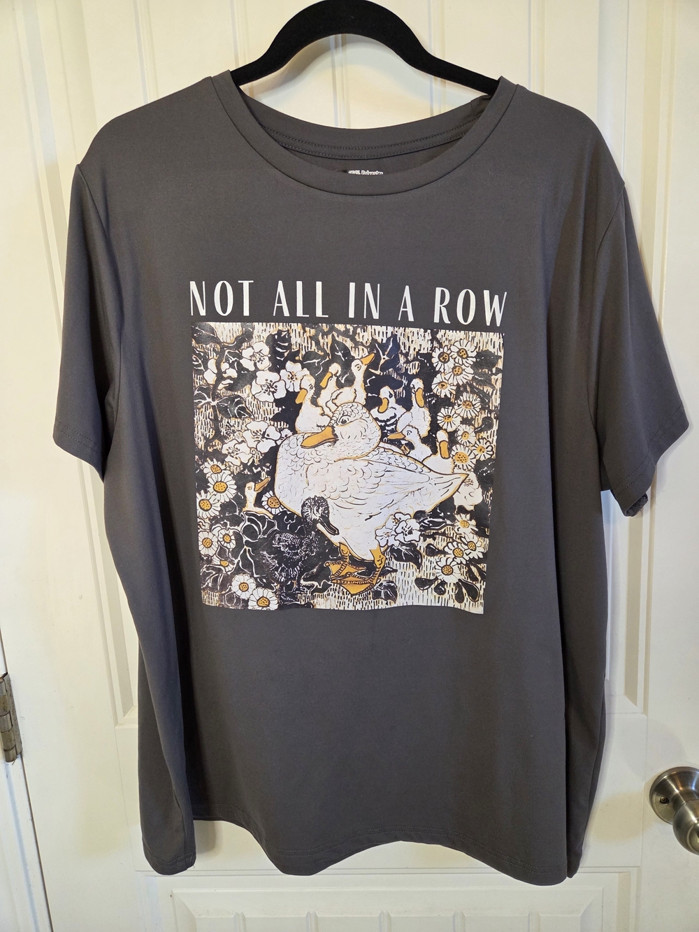 Gray Duck "Not All In A Row" Graphic Tshirt
